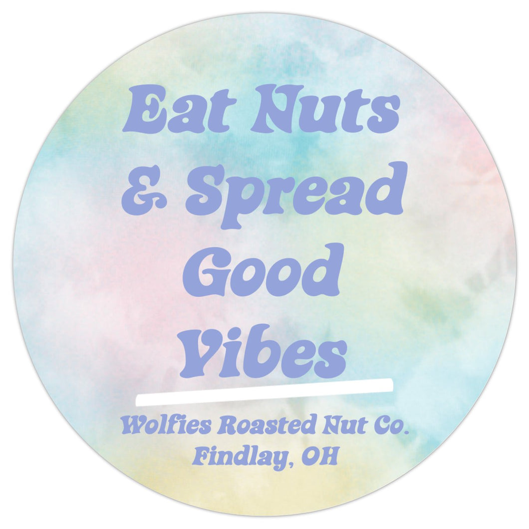 Eat Nuts & Spread Good Vibes Sticker